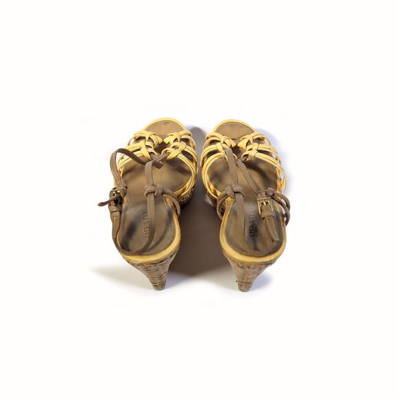 PRADA Sandals Womens Platform Wedge Size 39 Eur | US Size 8.5 - Picture 7 of 9
